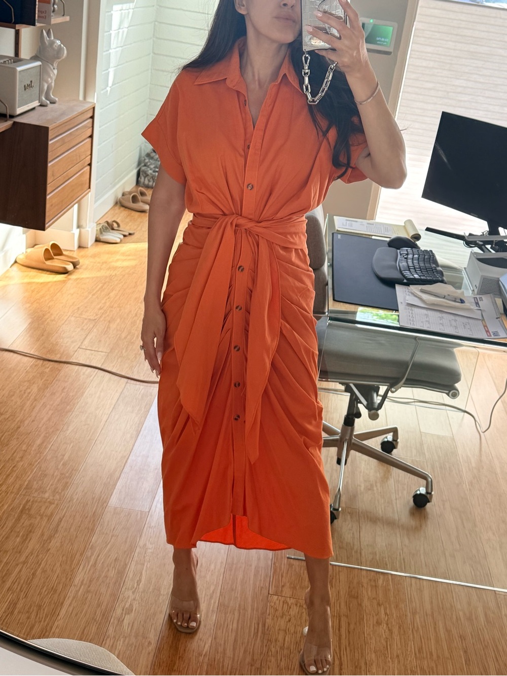 Divine Heritage Orange Dress